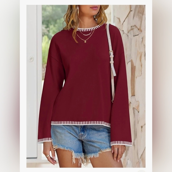 ZESICA Oversized Long Sleeve Sweater #1208 - Picture 11 of 14